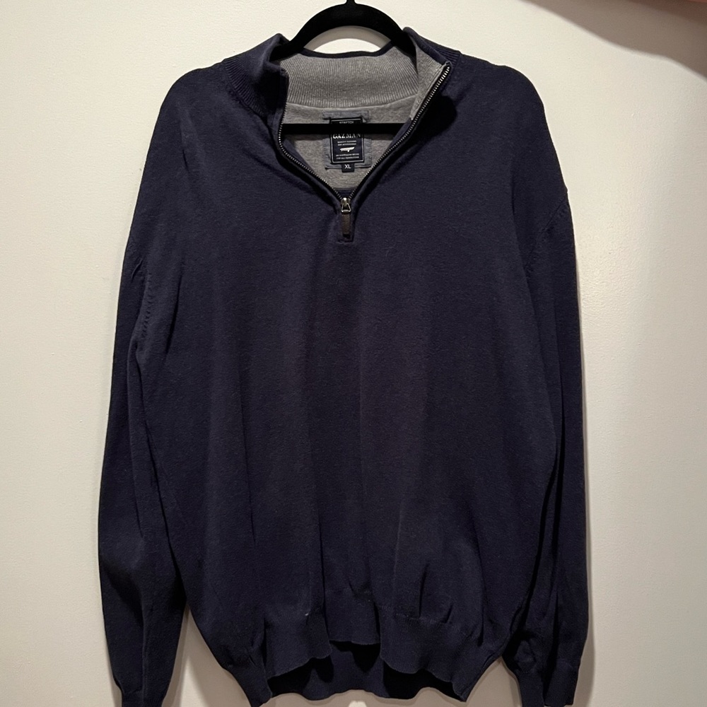 Gazman XL half zip navy blue